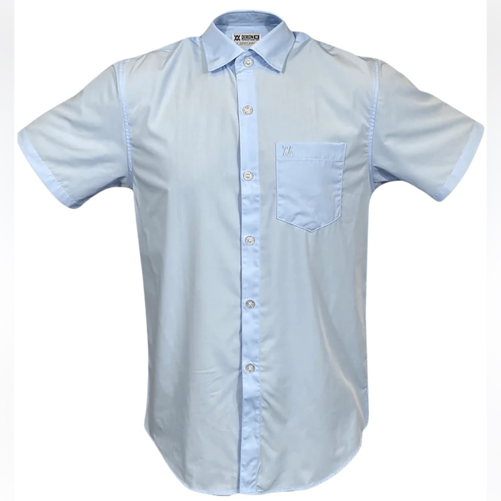 Dixxon Bamboo Light Blue Short Sleeve Shirt 3XL